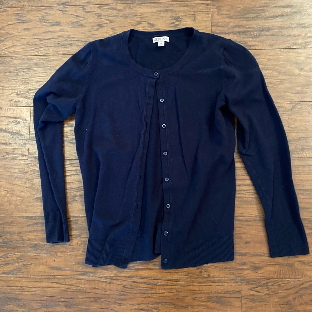 Merona navy cardigan